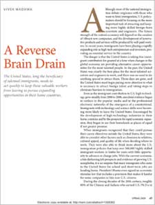 A Reverse Brain Drain