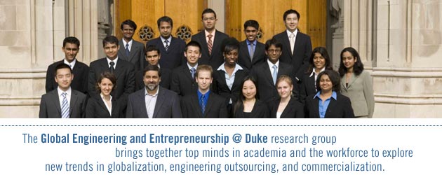 The Global Engineering and Entrepreneurship @ Duke research Group Photo